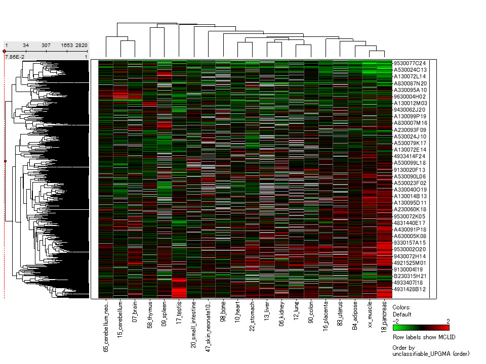 ncRNA with tissue specific expression